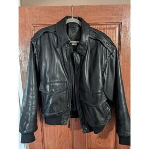 Vintage Golden Bear A-2 Military Style Bomber Pilot Jacket Made in USA - 40